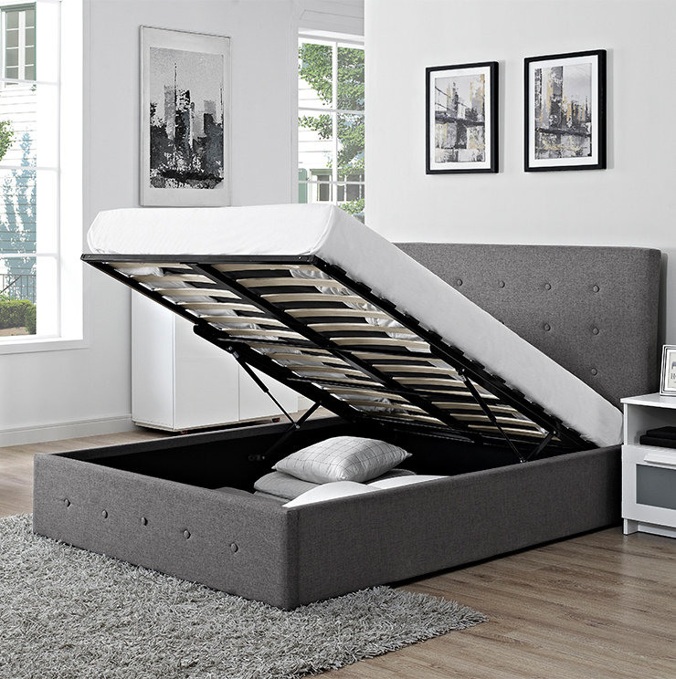 Hykkon Carina Upholstered Ottoman Bed & Reviews Wayfair.co.uk